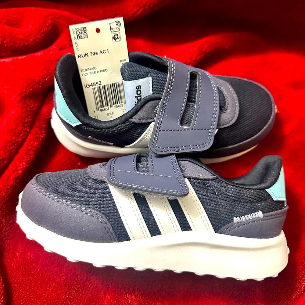 Adidas Toddler Boy Sneakers Blue 10K - New with tags